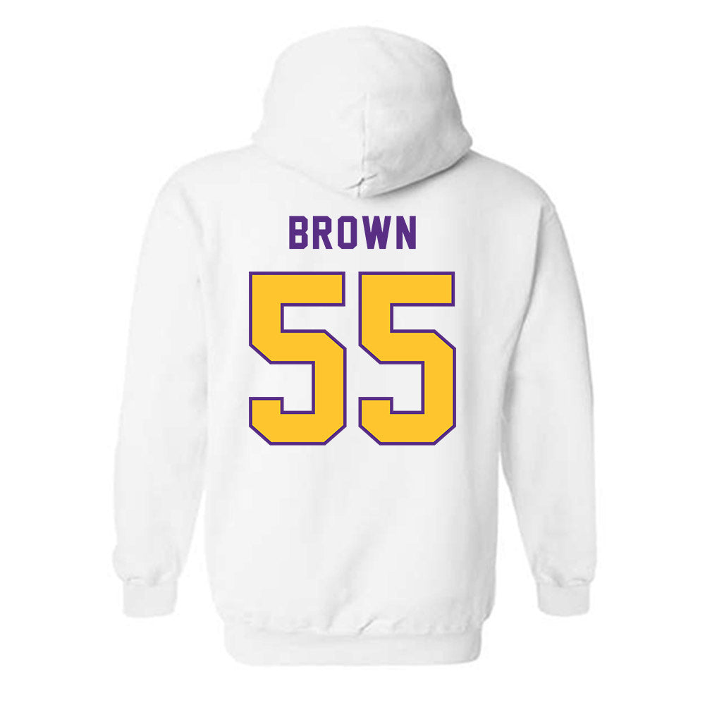 LSU - NCAA Football : Lamar Brown - Classic Shersey Hooded Sweatshirt-1
