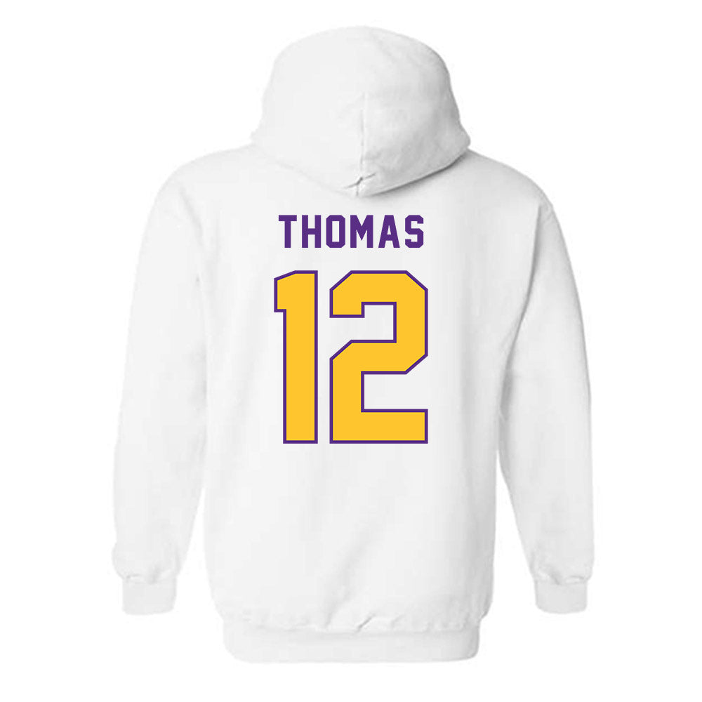 LSU - NCAA Football : Malachi Thomas - Classic Shersey Hooded Sweatshirt-1