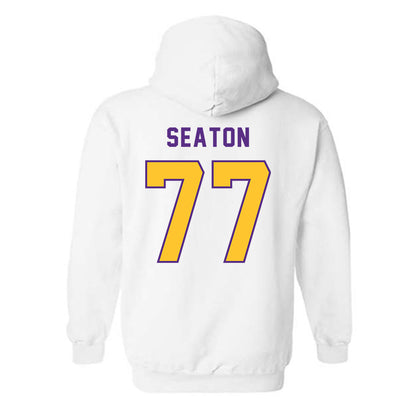 LSU - NCAA Football : Jordan Seaton - Classic Shersey Hooded Sweatshirt-1