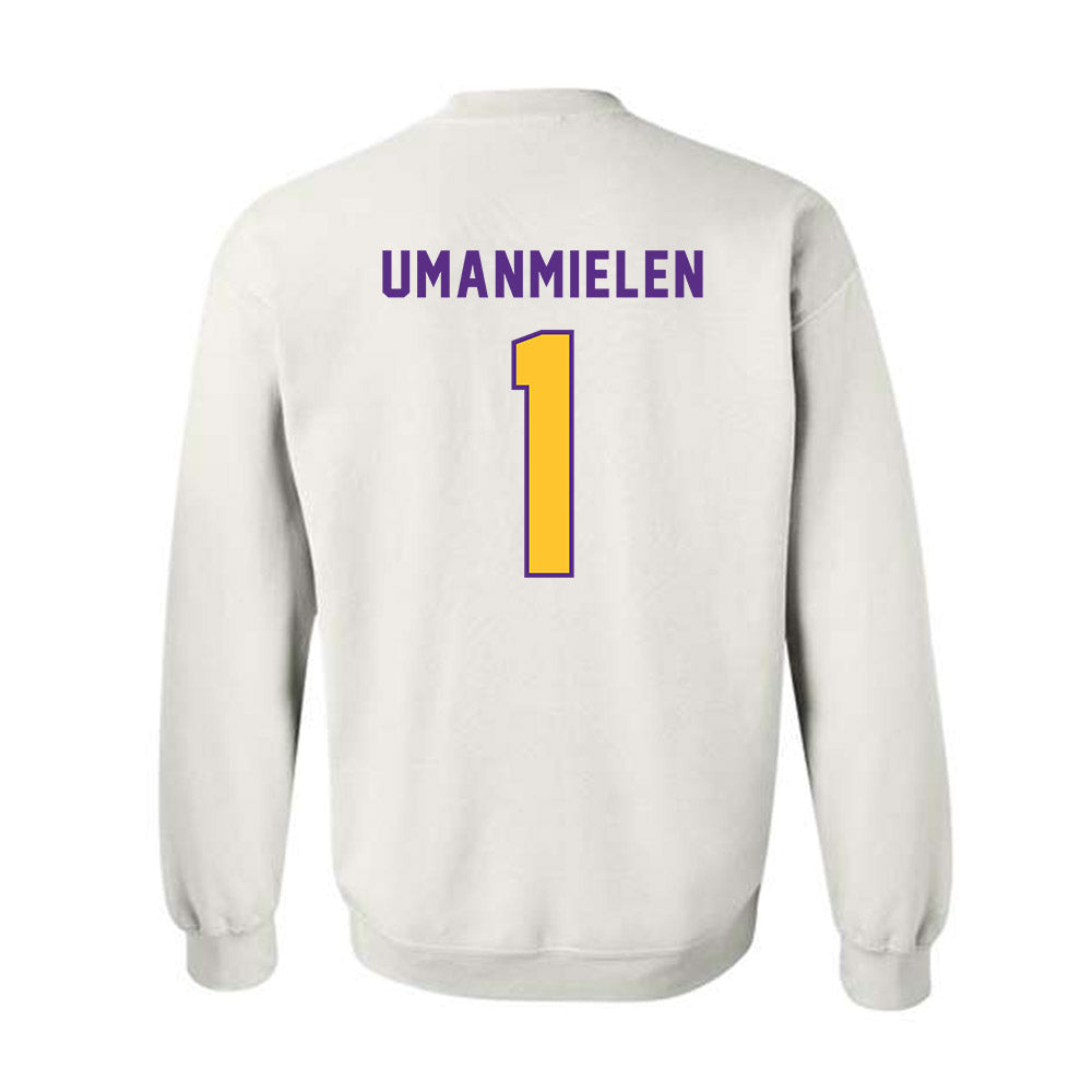 LSU - NCAA Football : Princewill Umanmielen - Classic Shersey Crewneck Sweatshirt-1
