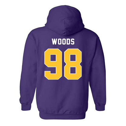 LSU - NCAA Football : Achilles Woods - Classic Shersey Hooded Sweatshirt-1