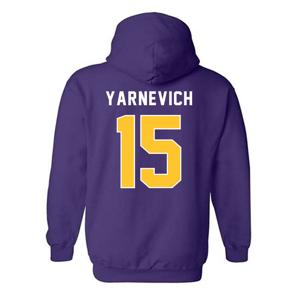 LSU - NCAA Women's Basketball : Meghan Yarnevich - Classic Shersey Hooded Sweatshirt-1