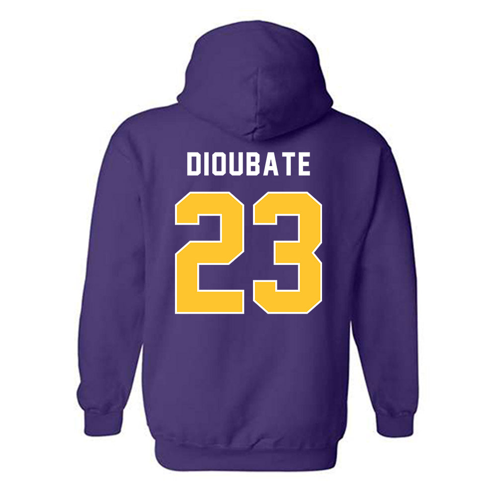 LSU - NCAA Men's Basketball : Mouhamed Dioubate - Classic Shersey Hooded Sweatshirt-1