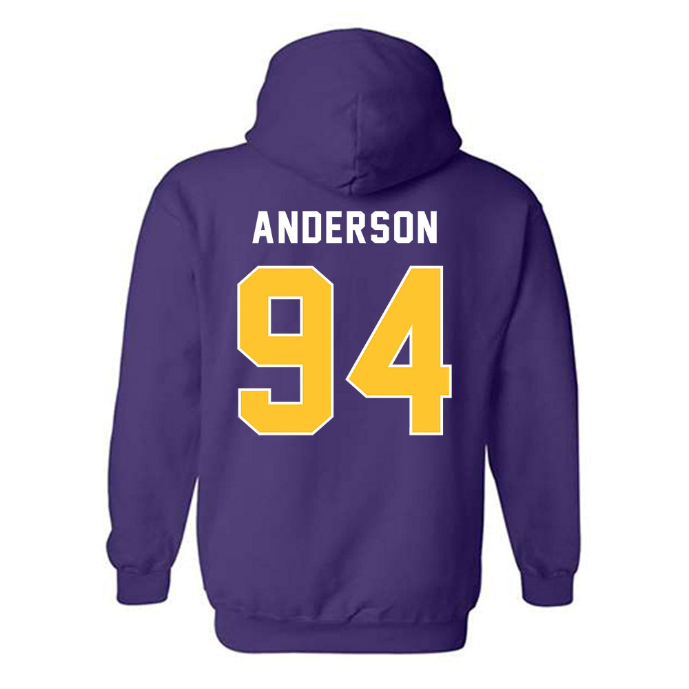 LSU - NCAA Football : Richard Anderson - Classic Shersey Hooded Sweatshirt-1