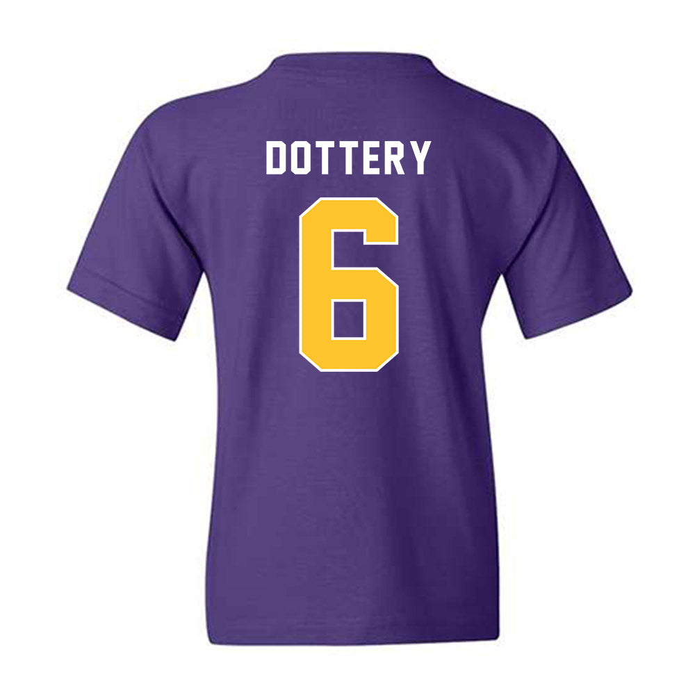 LSU - NCAA Football : Tj Dottery - Classic Shersey Youth T-Shirt-1
