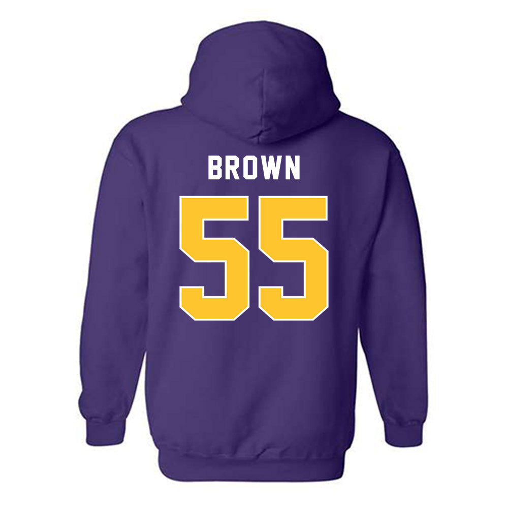 LSU - NCAA Football : Lamar Brown - Classic Shersey Hooded Sweatshirt-1
