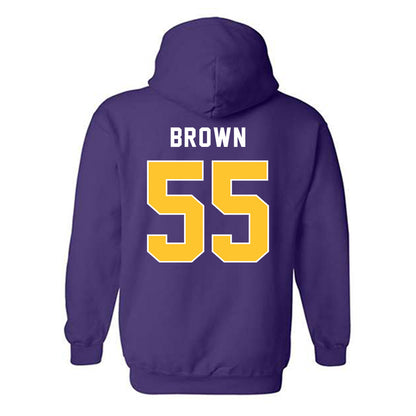 LSU - NCAA Football : Lamar Brown - Classic Shersey Hooded Sweatshirt-1