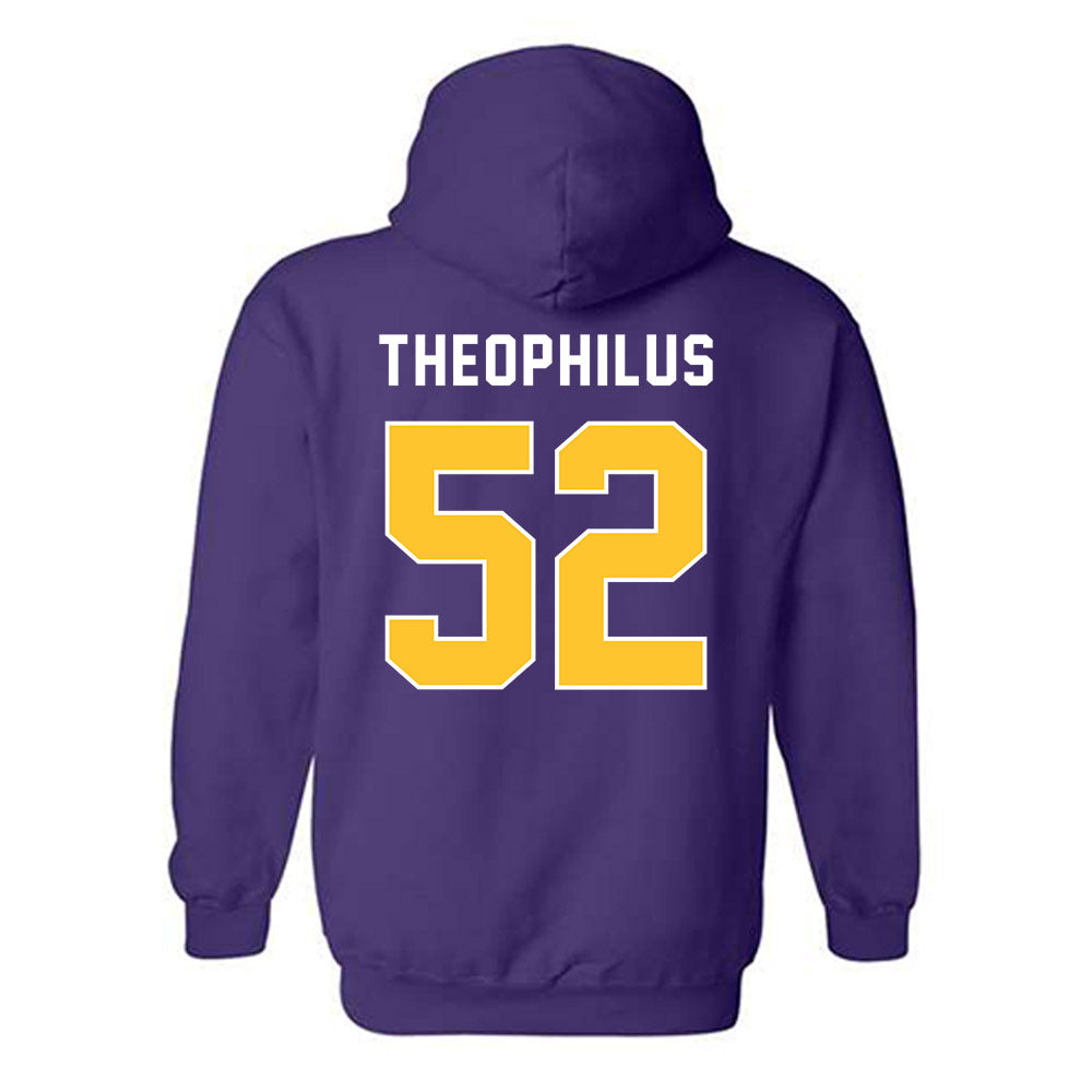 LSU - NCAA Baseball : Zion Theophilus - Classic Shersey Hooded Sweatshirt-1