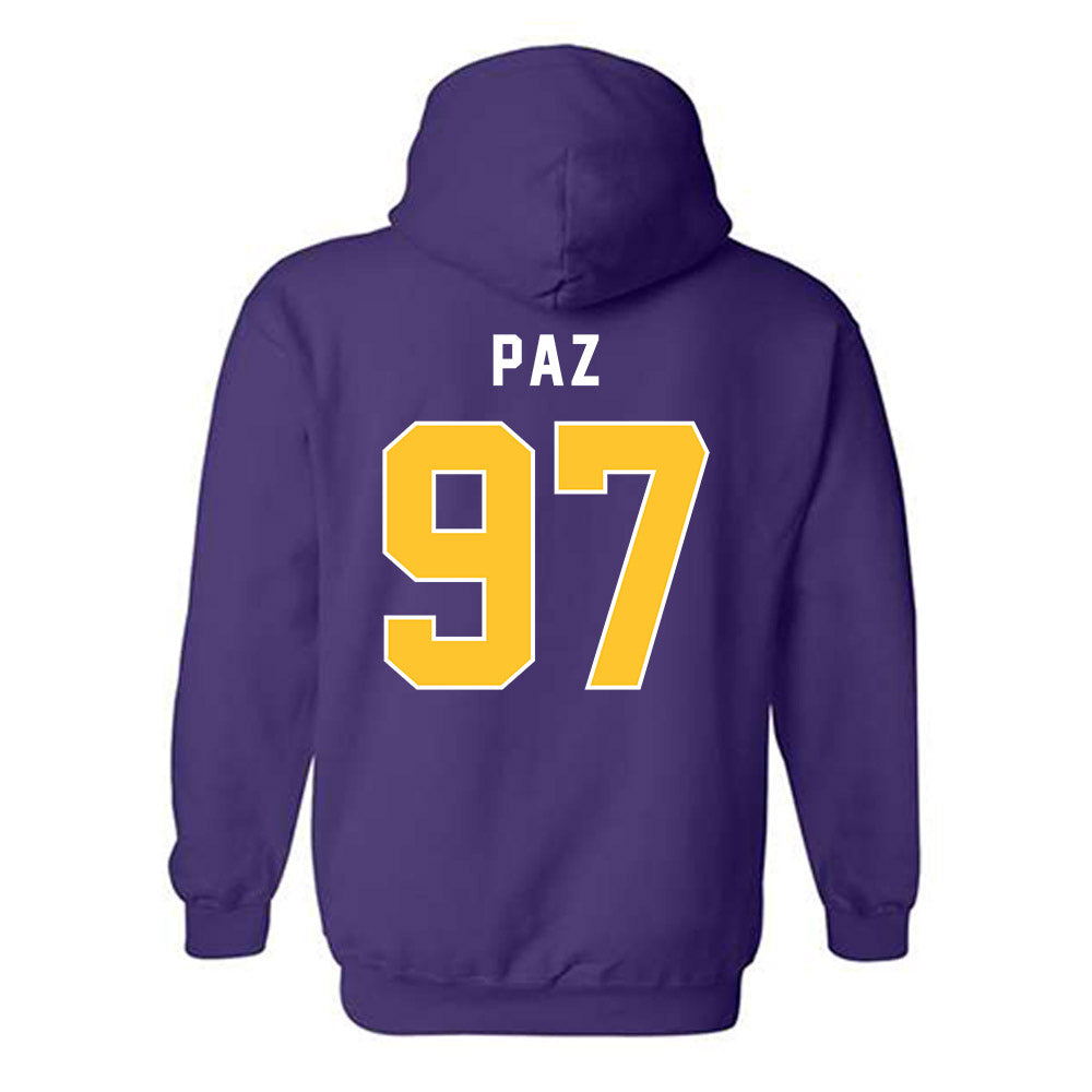 LSU - NCAA Baseball : Marcos Paz - Classic Shersey Hooded Sweatshirt-1