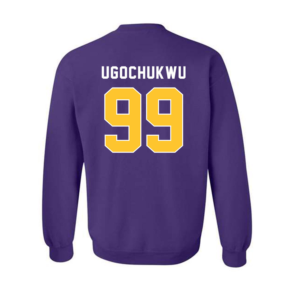 LSU - NCAA Men's Basketball : Divine-Collins Ugochukwu - Classic Shersey Crewneck Sweatshirt-1