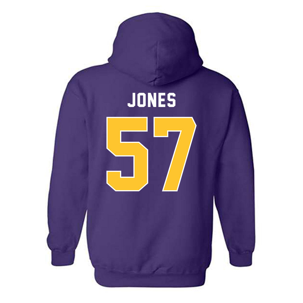 LSU - NCAA Football : Jakolby Jones - Classic Shersey Hooded Sweatshirt-1