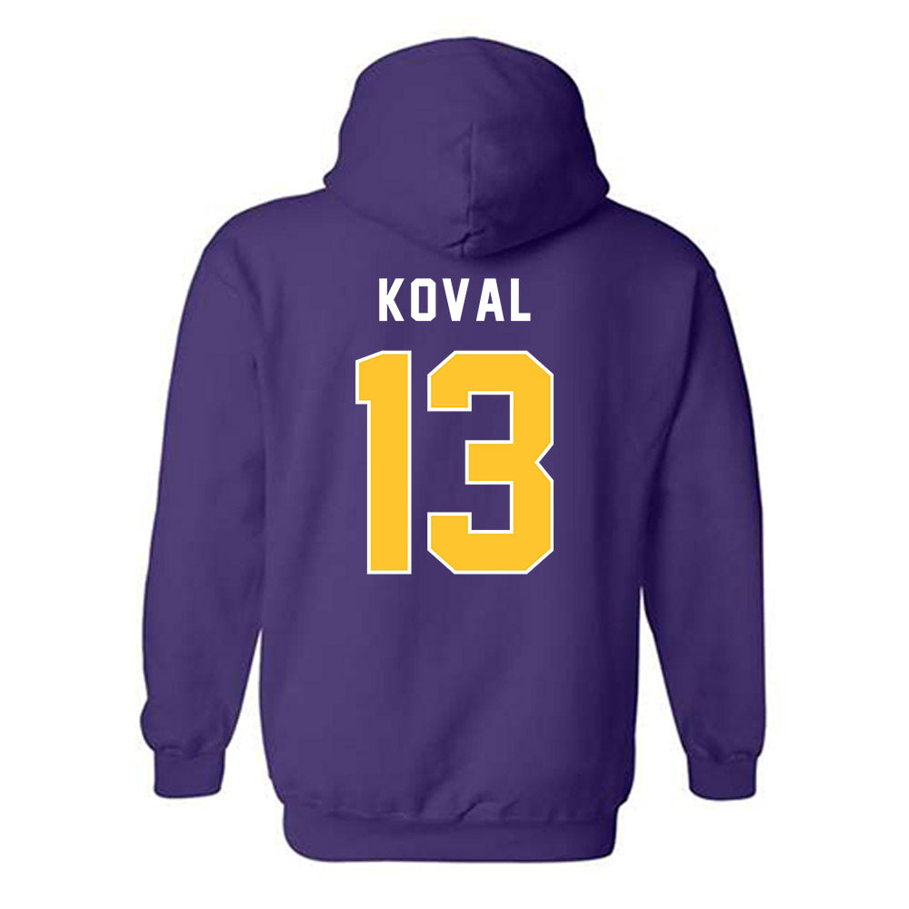 LSU - NCAA Women's Basketball : Kate Koval - Classic Shersey Hooded Sweatshirt-1