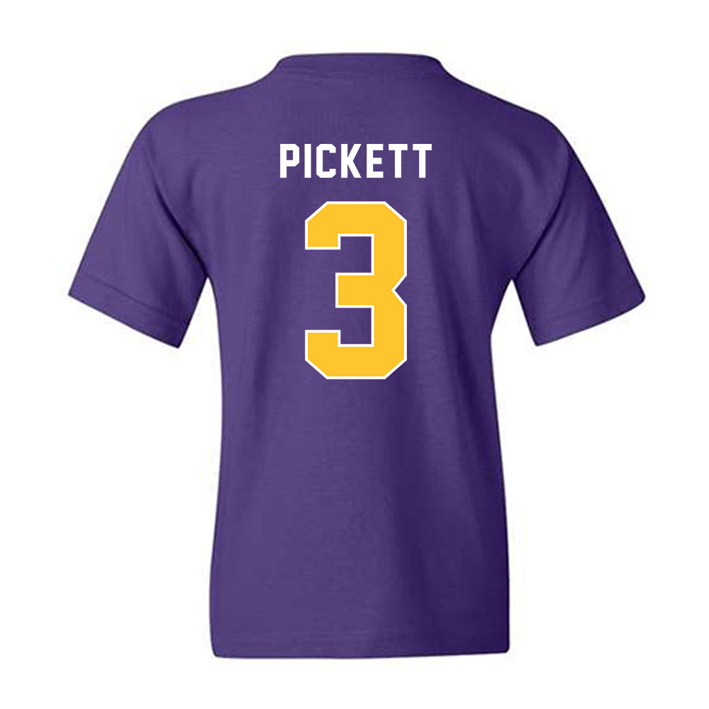 LSU - NCAA Football : DJ Pickett - Classic Shersey Youth T-Shirt-1