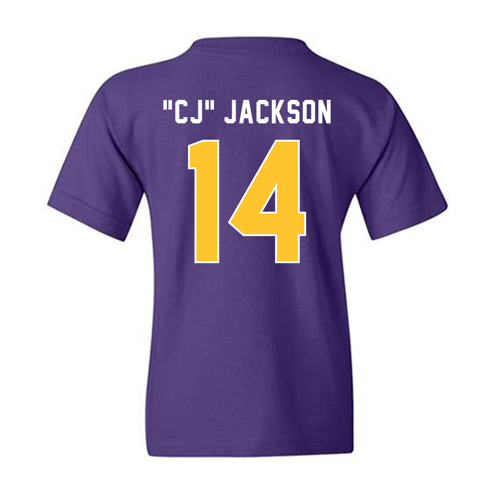 LSU - NCAA Football : Christopher "CJ" Jackson - Classic Shersey Youth T-Shirt-1