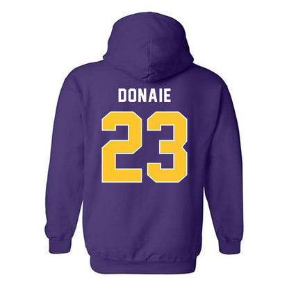 LSU - NCAA Women's Volleyball : Sanaa Donaie - Classic Shersey Hooded Sweatshirt-1