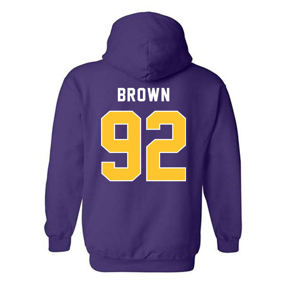 LSU - NCAA Football : Brandon Brown - Classic Shersey Hooded Sweatshirt-1