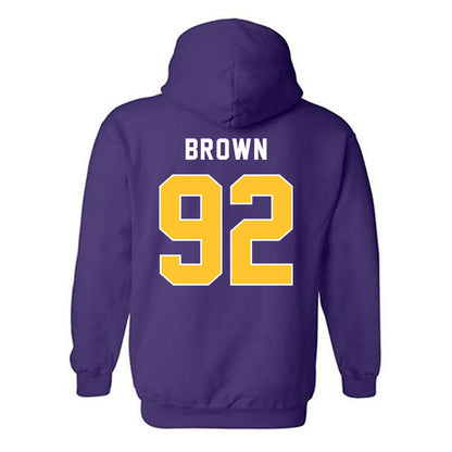 LSU - NCAA Football : Brandon Brown - Classic Shersey Hooded Sweatshirt-1