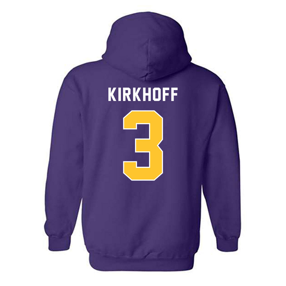 LSU - NCAA Women's Volleyball : Aly Kirkhoff - Classic Shersey Hooded Sweatshirt-1