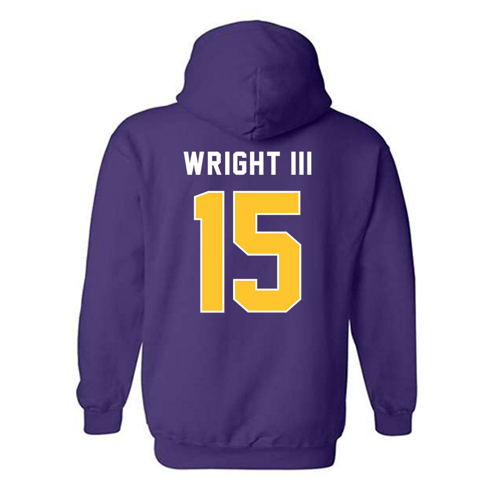LSU - NCAA Football : Phillip Wright III - Classic Shersey Hooded Sweatshirt-1