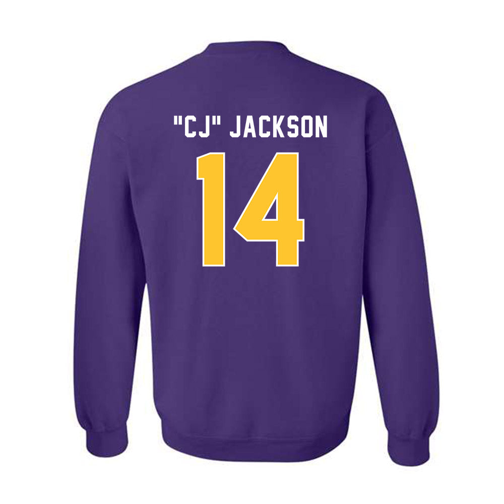 LSU - NCAA Football : Christopher "CJ" Jackson - Classic Shersey Crewneck Sweatshirt-1