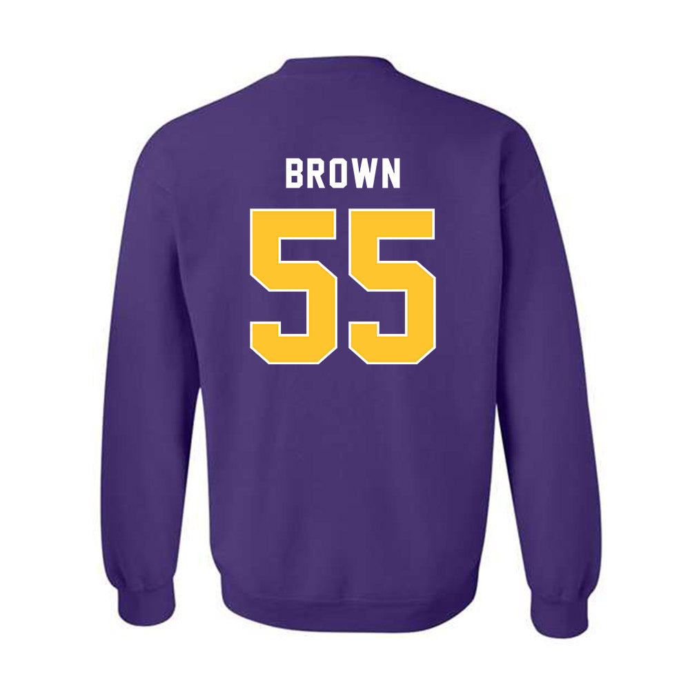 LSU - NCAA Football : Lamar Brown - Classic Shersey Crewneck Sweatshirt-1