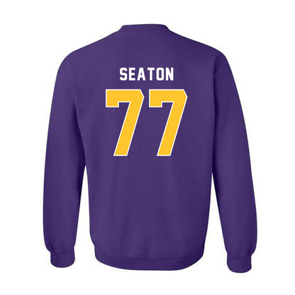 LSU - NCAA Football : Jordan Seaton - Classic Shersey Crewneck Sweatshirt-1