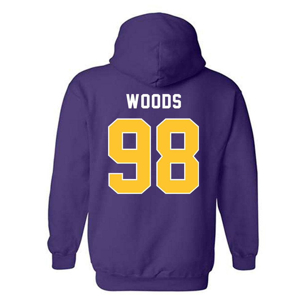 LSU - NCAA Football : Achilles Woods - Classic Shersey Hooded Sweatshirt-1