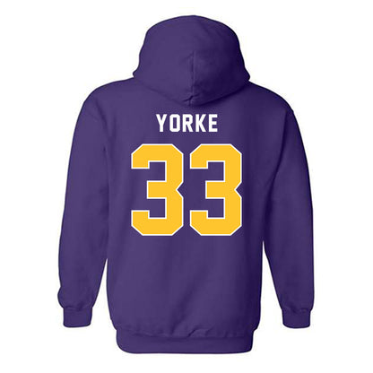 LSU - NCAA Baseball : Zach Yorke - Classic Shersey Hooded Sweatshirt-1