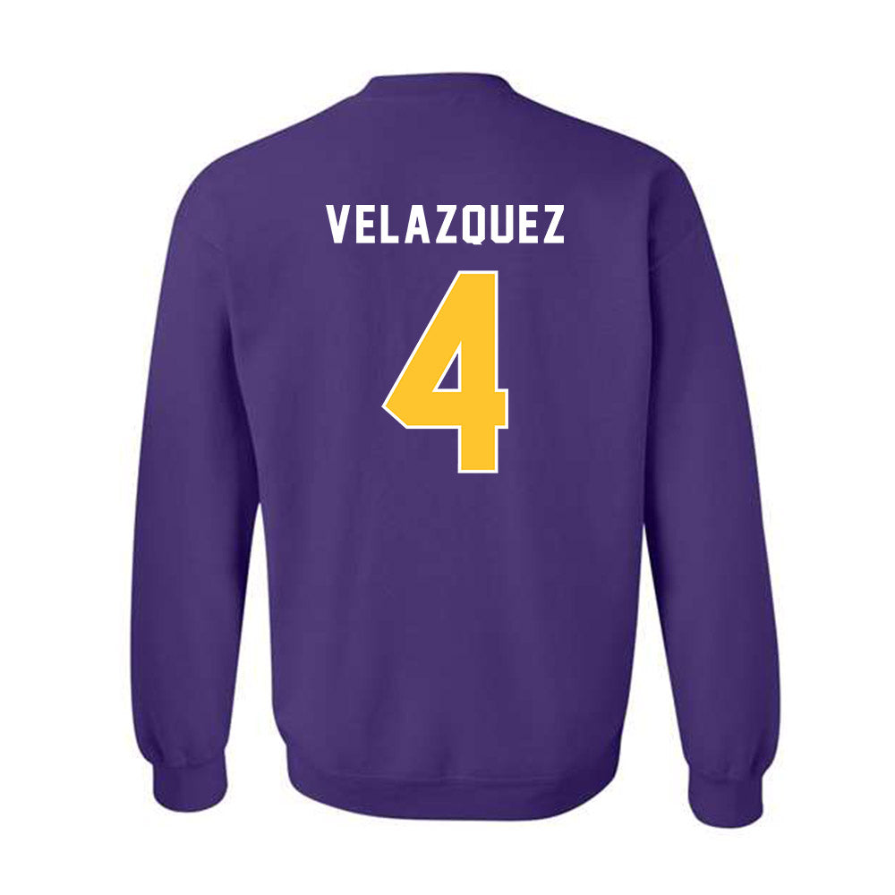 LSU - NCAA Baseball : Diego Velazquez - Classic Shersey Crewneck Sweatshirt-1