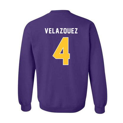 LSU - NCAA Baseball : Diego Velazquez - Classic Shersey Crewneck Sweatshirt-1