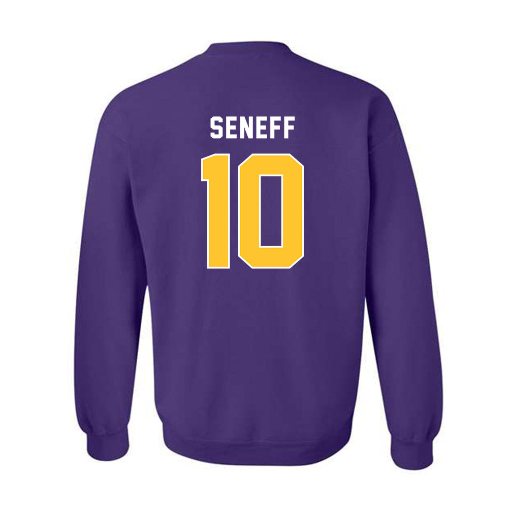 LSU - NCAA Beach Volleyball : Rachel Seneff - Classic Shersey Crewneck Sweatshirt-1
