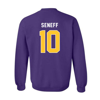 LSU - NCAA Beach Volleyball : Rachel Seneff - Classic Shersey Crewneck Sweatshirt-1