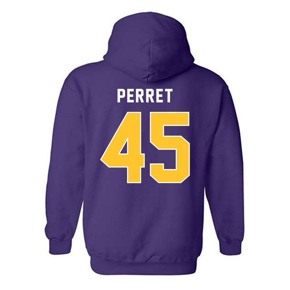 LSU - NCAA Football : Sean Perret - Classic Shersey Hooded Sweatshirt-1