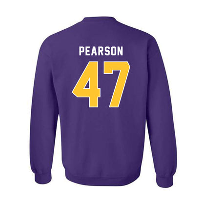 LSU - NCAA Baseball : John Pearson - Classic Shersey Crewneck Sweatshirt-1