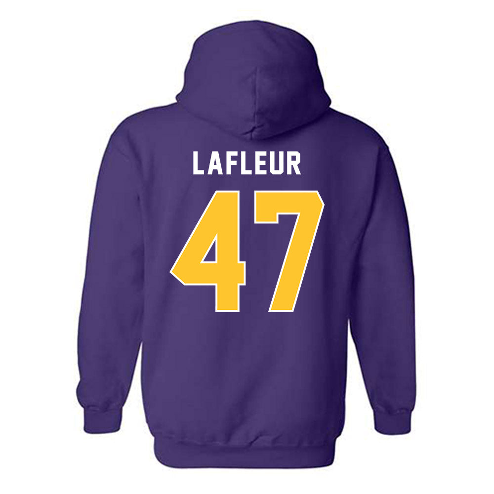 LSU - NCAA Football : JD LaFleur - Classic Shersey Hooded Sweatshirt-1
