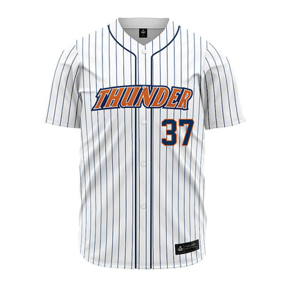 Wheaton IL - NCAA Baseball : Parker DeHoek - White Pinstripe Jersey-0