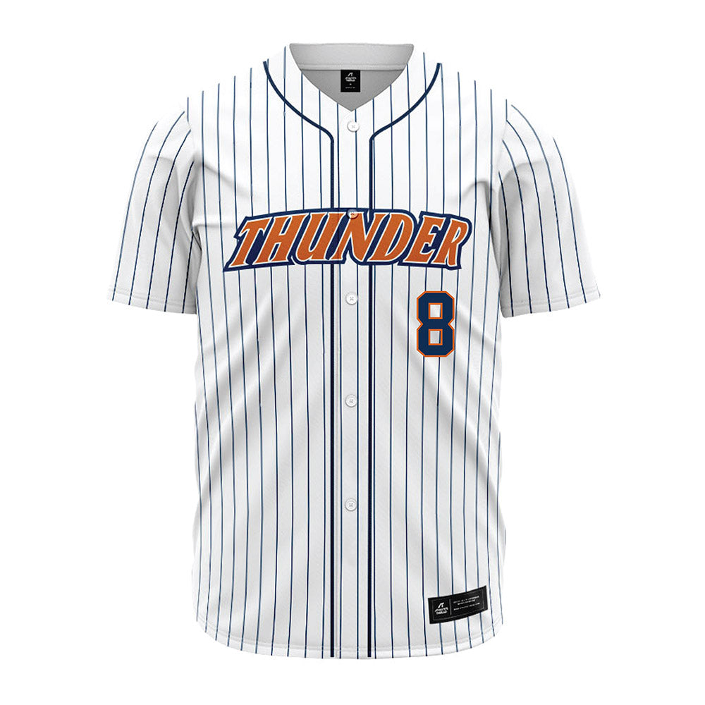 Wheaton IL - NCAA Baseball : Harrison Bailey - White Pinstripe Jersey-0