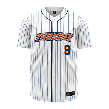 Wheaton IL - NCAA Baseball : Harrison Bailey - White Pinstripe Jersey-0