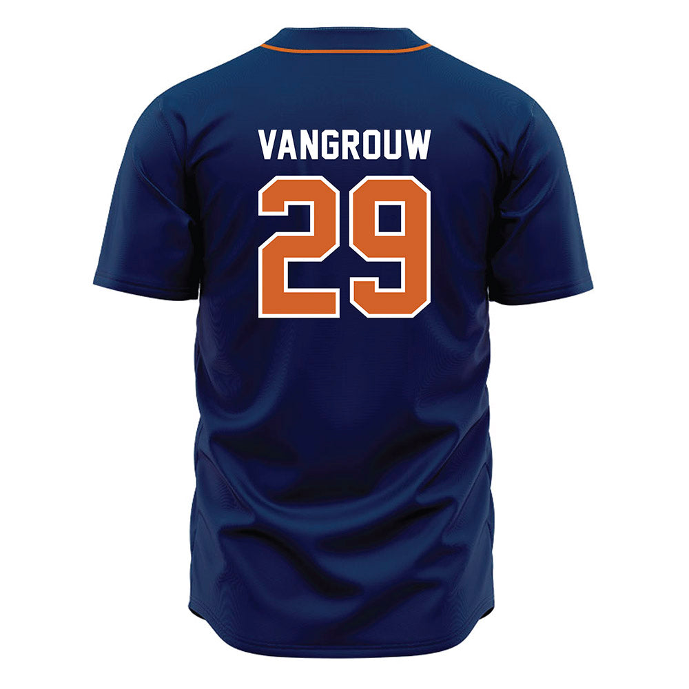 Wheaton IL - NCAA Baseball : Sara VanGrouw - Navy Jersey-1