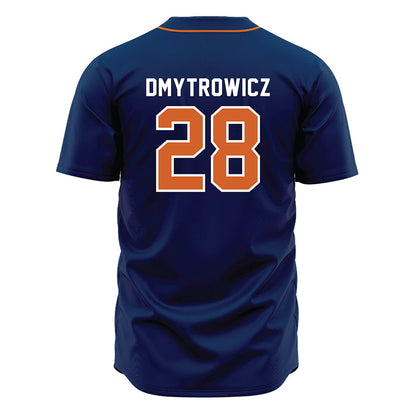 Wheaton IL - NCAA Baseball : Sean Dmytrowicz - Navy Jersey-1