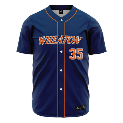 Wheaton IL - NCAA Baseball : Jack Mazurowski - Navy Jersey-0