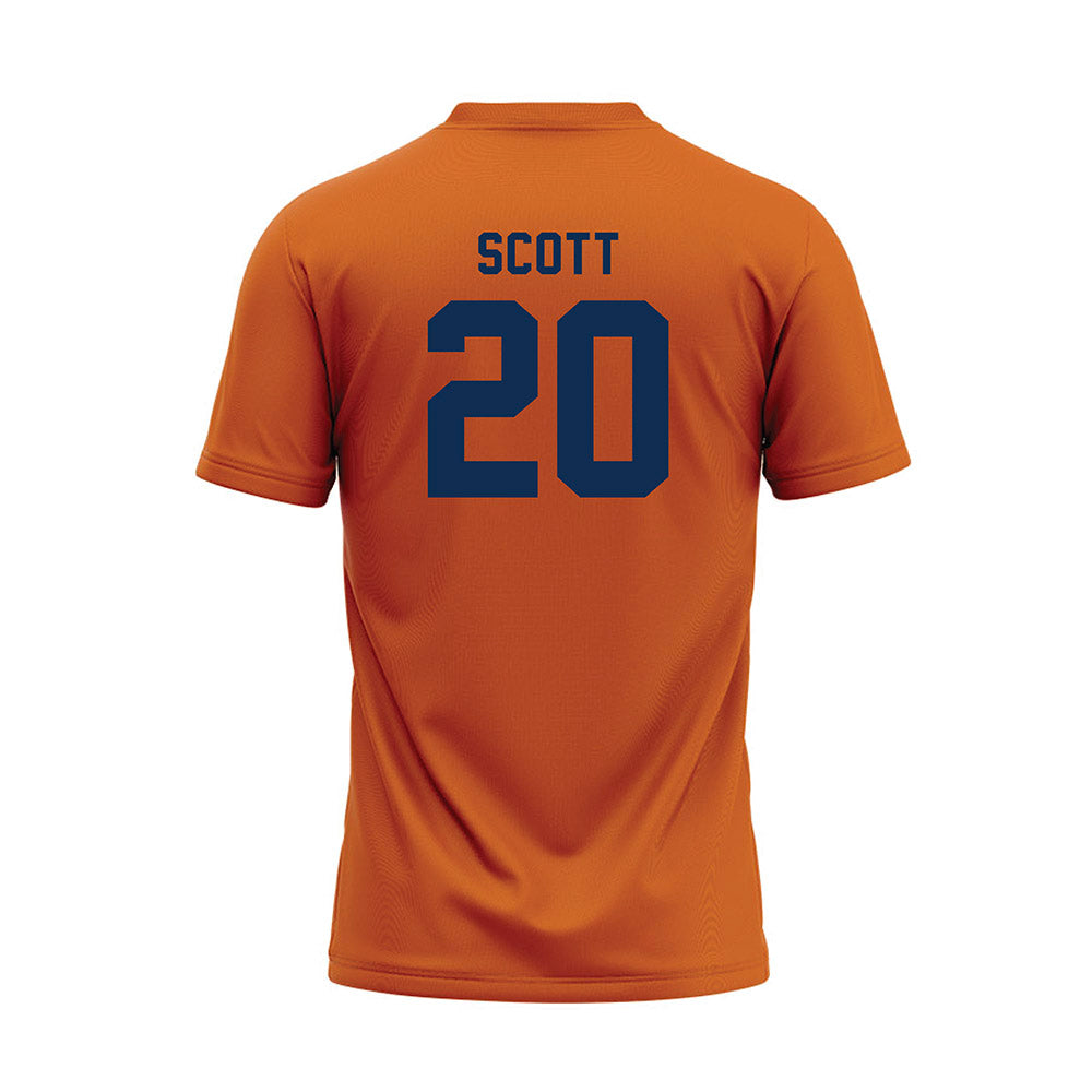 Wheaton IL - NCAA Baseball : James Scott - Orange Baseball Jersey-1