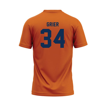 Wheaton IL - NCAA Baseball : Carson Grier - Orange Baseball Jersey-1