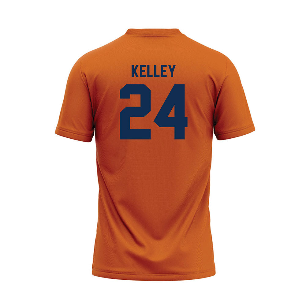 Wheaton IL - NCAA Baseball : Caleb Kelley - Orange Baseball Jersey-1