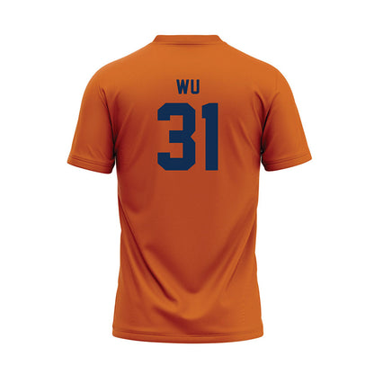 Wheaton IL - NCAA Baseball : Kellan Wu - Orange Baseball Jersey-1