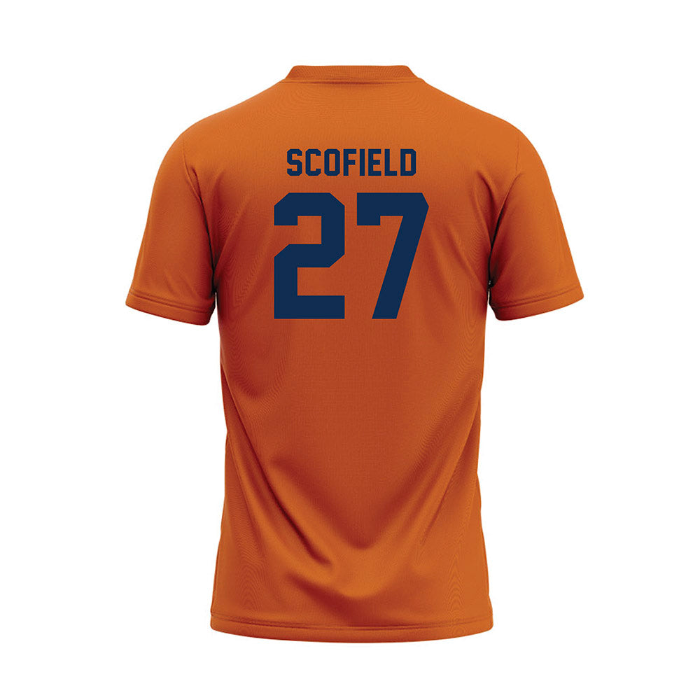 Wheaton IL - NCAA Baseball : Charlie Scofield - Orange Baseball Jersey-1