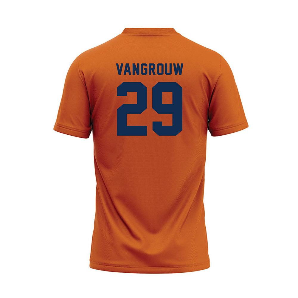 Wheaton IL - NCAA Baseball : Jamin VanGrouw - Orange Baseball Jersey-1