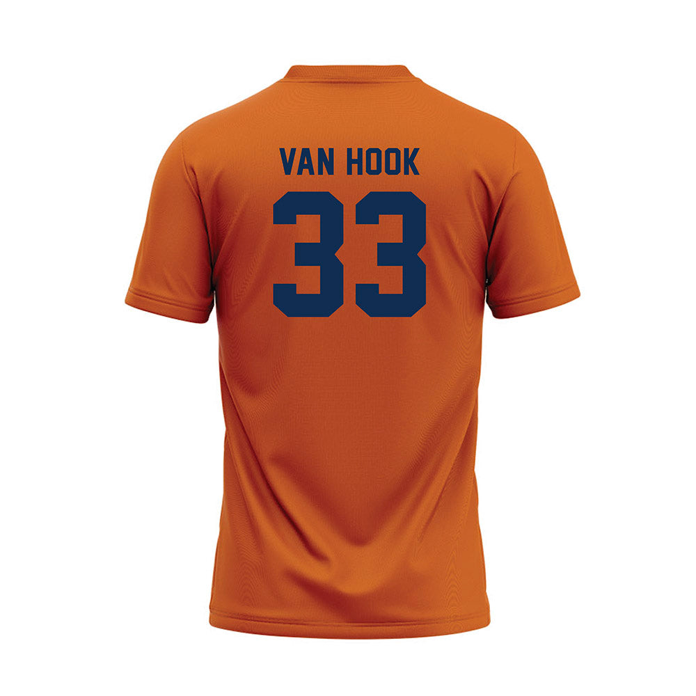 Wheaton IL - NCAA Baseball : JD Van Hook - Orange Baseball Jersey-1