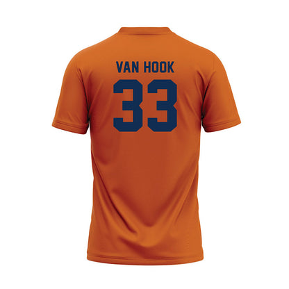 Wheaton IL - NCAA Baseball : JD Van Hook - Orange Baseball Jersey-1