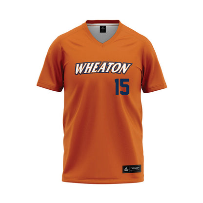 Wheaton IL - NCAA Baseball : David Levengood - Orange Baseball Jersey-0
